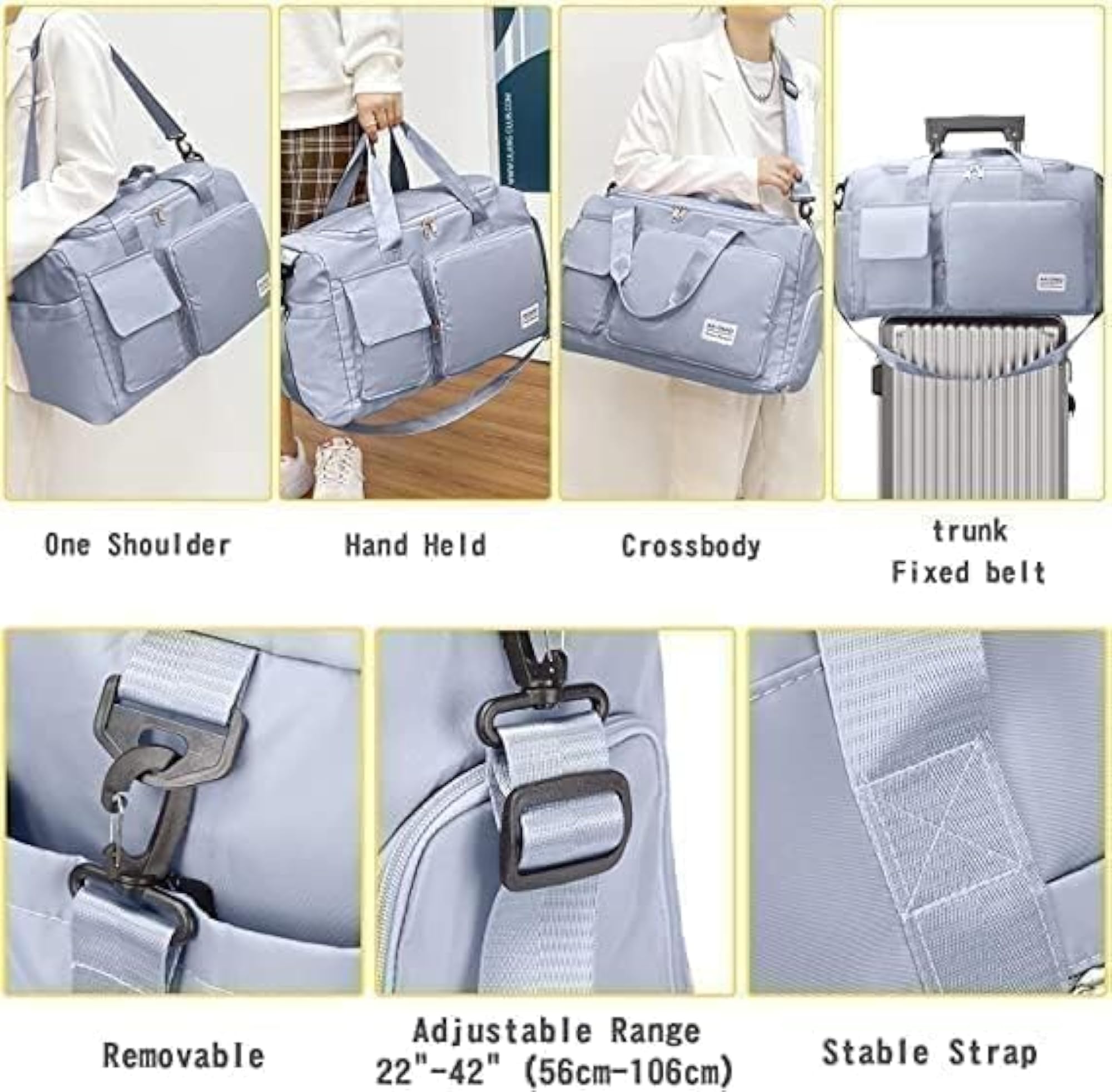 6 Pocket Multi-Purpose Travel Duffle Bag, Waterproof